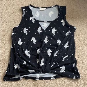 Free Kisses Unicorn Top